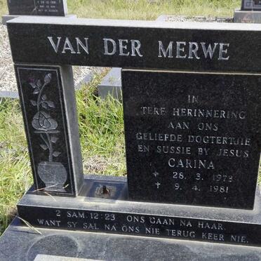 MERWE Carina, van der 1973-1981