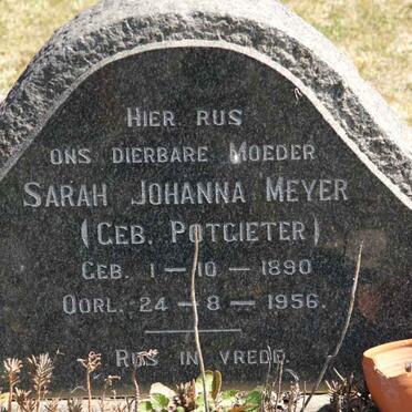 MEYER Sarah Johanna nee POTGIETER 1890-1956