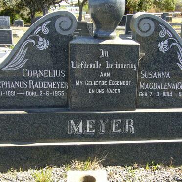 MEYER Cornelius Stephanus Rademeyer 1881-1955 &amp; Susanna Magdalena HEYNS 1884-1969