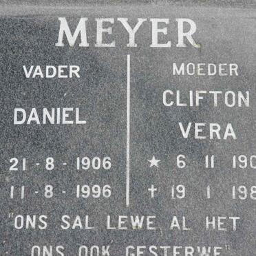 MEYER Daniel 1906-1996 &amp; Vera CLIFTON 1905-1987