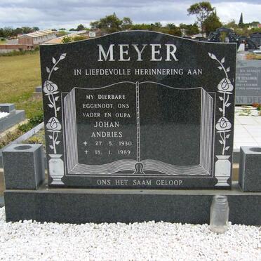 MEYER Johan Andries 1930-1989