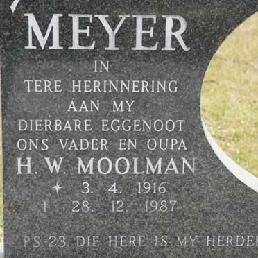 MEYER H.W. Moolman 1916-1987