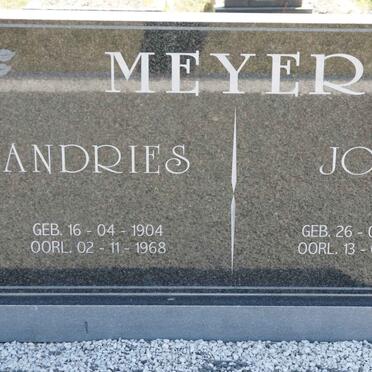 MEYER Andries 1904-1968 &amp; Joey 1908-1999