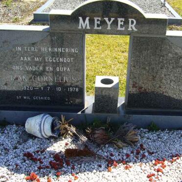 MEYER Izak Cornelius 1920-1978