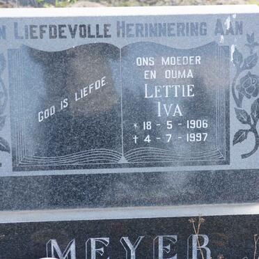 MEYER Lettie Iva 1906-1997