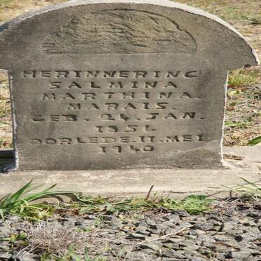 MARAIS Salmina Marthuna 1856-1940