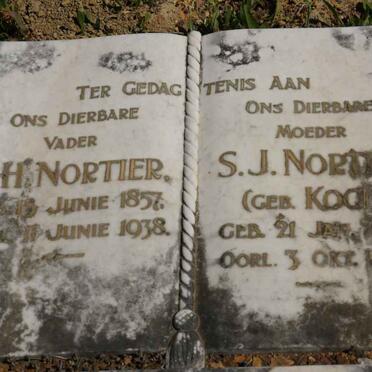 NORTIER J.H. 1857 -1938 &amp; S.J. KOCH 1869-1934