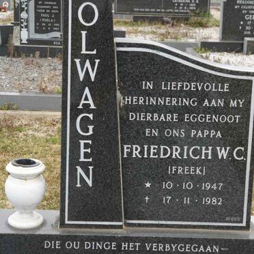 OLWAGEN Frederich W.C. 1847-1982