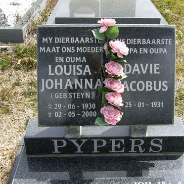 PEYPERS Davie Jacobus 1931- Louisa Johanna STEYN 1930-2000