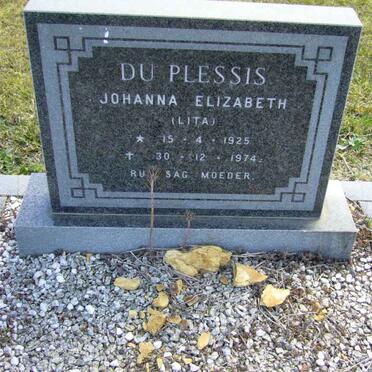 PLESSIS Johanna Elizabeth, du 1925-1974