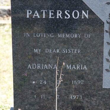 PATERSON Adriana Maria 1892-1973