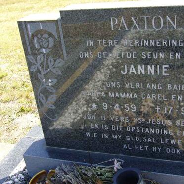 PAXTON Jannie 1959-1977
