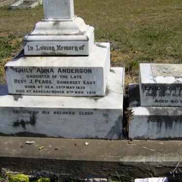 ANDERSON Emily Anna nee PEARS 1839-1910 :: PAYNE Enid Ruth  -1935