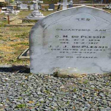 PLESSIS G.M., du 1834-1917 &amp;  J.J.J. HEYNS 1843-1922