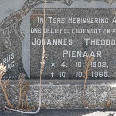 PIENAAR Johannes Theodorus 1909-1965