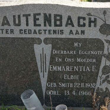 RAUTEBACH Emmarentia E. nee SMITH 1932-1966