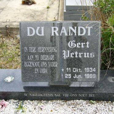 RANDT Gert Petrus, du 1934-1999