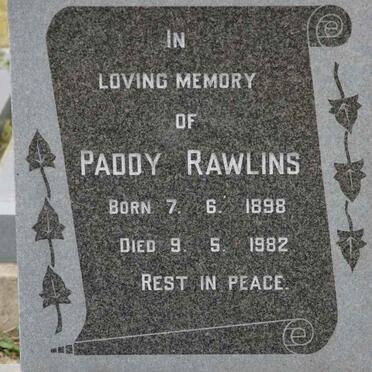 RAWLINS Paddy 1898-1981