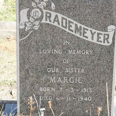 RADEMEYER Margie 1913-1940