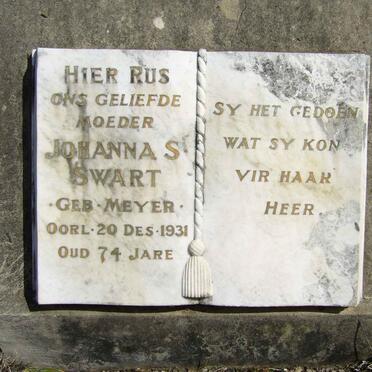 SWART Johanna S. nee MEYER -1931
