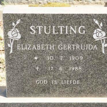 STULTING Elizabeth Gertruida 1909-1988