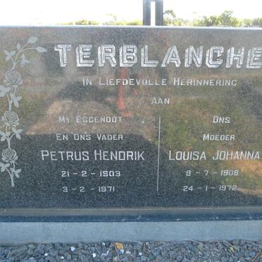 TERBLANCHE Petrus Hendrik 1903-1971 &amp; Louisa Johanna 1908-1972