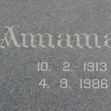 VERMAAK Annamari 1913-1986