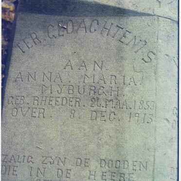MYBURGH Johan Paul 1851-1931 &amp; Anna Maria RHEEDER 1853-1913