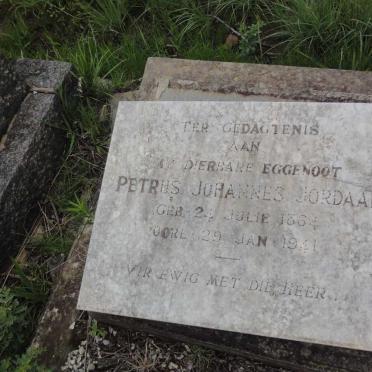 JORDAAN Petrus Johannes 1864-1941