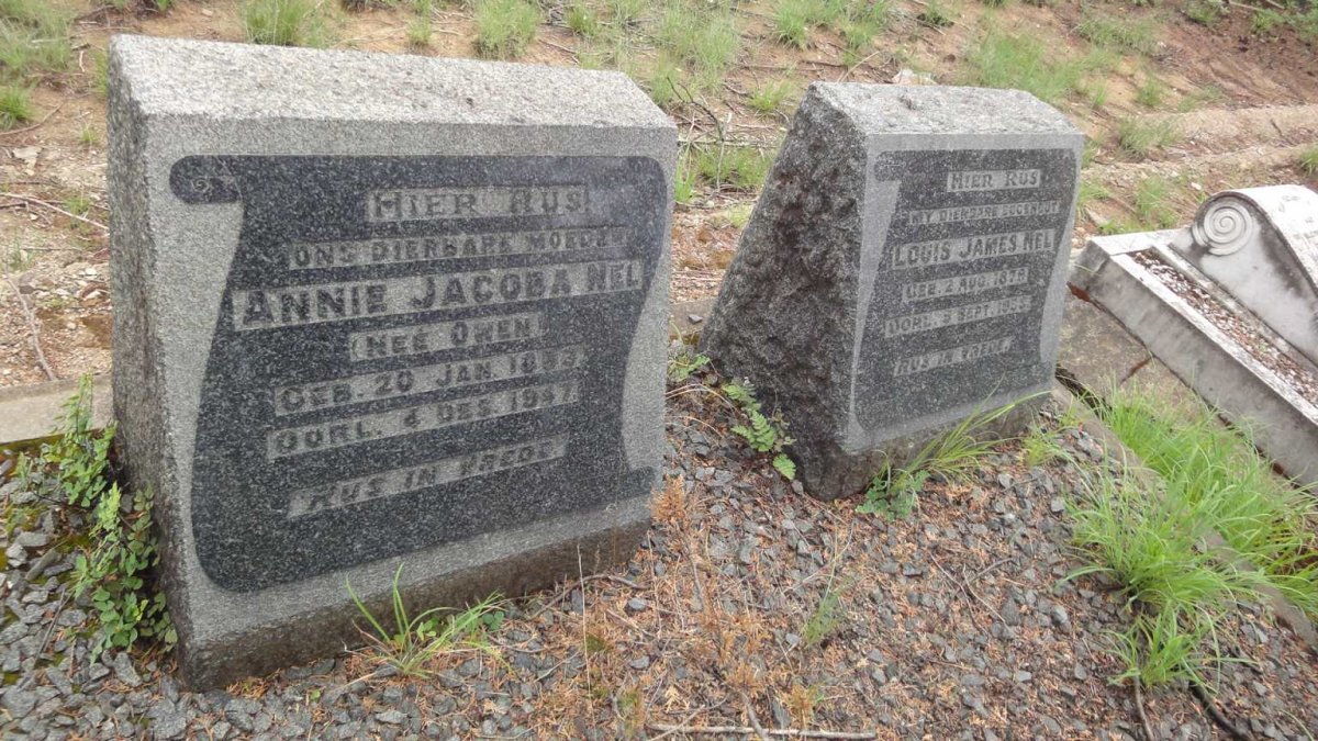 NEL Louis James 1878-1955 & Annie Jacoba OWEN 1883-1947
