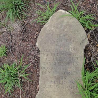BEER Aletha Johanna Elizabeth, de 1907-1909