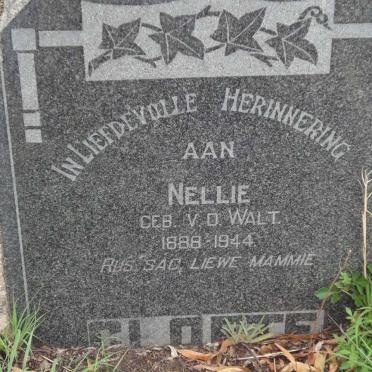 CLOETE Nellie nee V.D. WALT 1888-1944