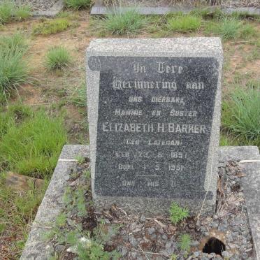 BARKER Elizabeth H. nee LATEGAN 1897-1951