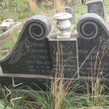 BILJON Petrus Johannes Jacobus, van 1865-1958 &amp;  Margaretha Maria ENGELBRECHT 1869-1945