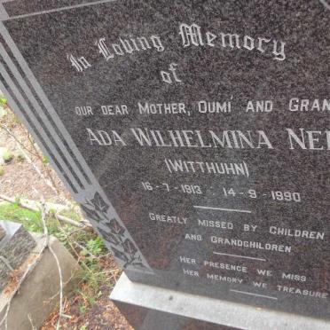 NEL Ada Wilhelmina nee WITTHUHN 1913-1990