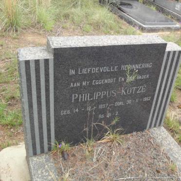 KOTZE Philippus 1897-1962