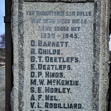 6. Name list - WWII 1939-1945