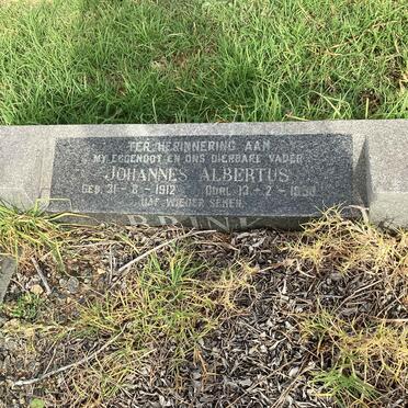 BRINK Johannes Albertus 1912-195?