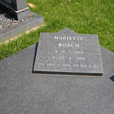 BOSCH  Mariette 1969-1989