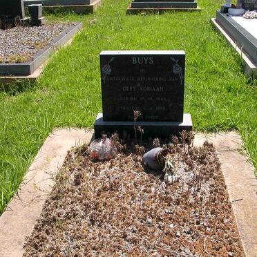 BUYS Gert Adriaan 1943-1988