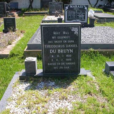 BRUYN Theodorus Daniel, du 1925-1988