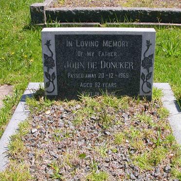 DONCKER John, de  -1969