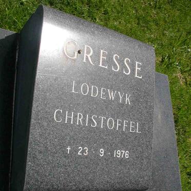 GRESSE Lodewyk Christoffel -1976