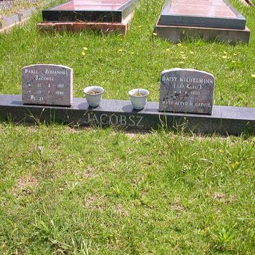 JACOBSZ Sarel Johannes 1917-1986 &amp; Daisy Wilhelmina KLEU 1920-1998