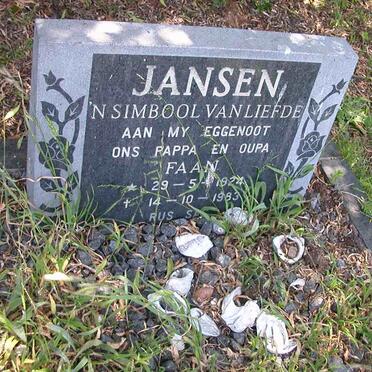 JANSEN Faan 1924-1983