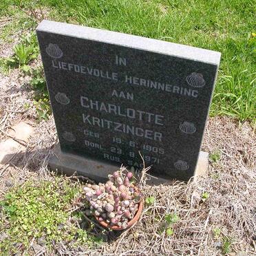 KRITZINGER Charlotte 1905-1971