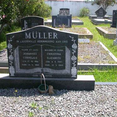 MULLER Johannes Cornelius 1916-1988 &amp; Christina Elizabeth 1920-1989