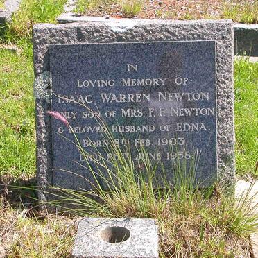 NEWTON Isaac Warren 1903-1958