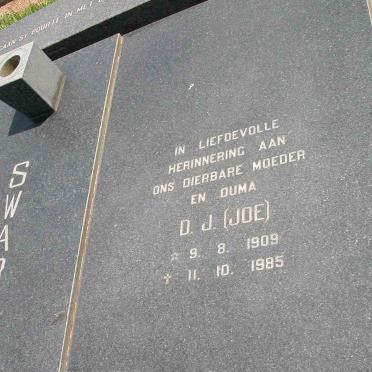 SWARTS D.J. 1909-1985