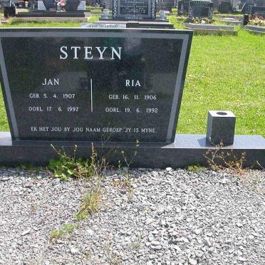 STEYN Jan 1907-1997 &amp; Ria 1906-1992